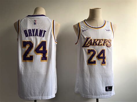 Men S Los Angeles Lakers 24 Kobe Bryant White 2018 19 Association