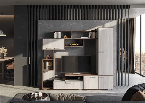 «Гостиная Капри Стендмебель ясень шимо темный/ясень шимо светлый ...