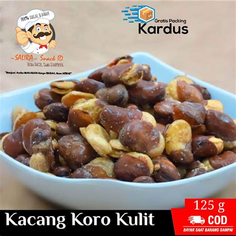 Jual KACANG KORO KULIT 125g TEMAN NGEMIL RASA DIJAMIN NAGIH Jajanan