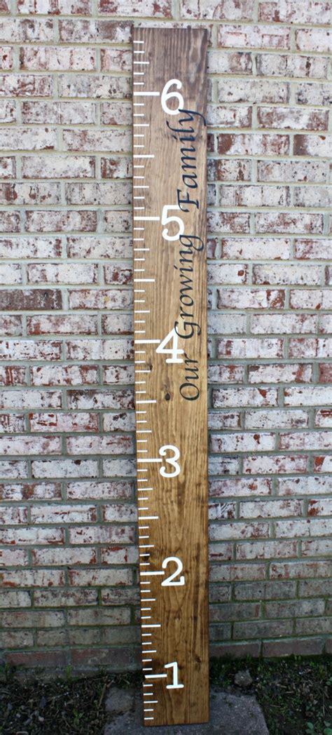 Kids Ruler Personalized Kids Growth Chart Solid Wood Growth | Etsy