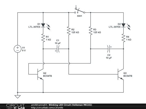 Blinking Led Circuit Diagrams Circuit Diagram