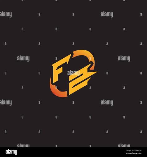 Zf Combination Letter Unique Initials Logo Esport For Gaming Team