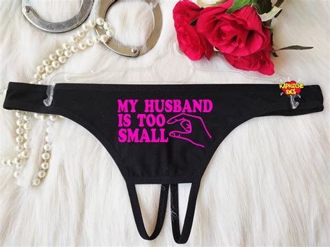 My Husband is Too Small Open Thong Naughty Panty Cuckold - Etsy