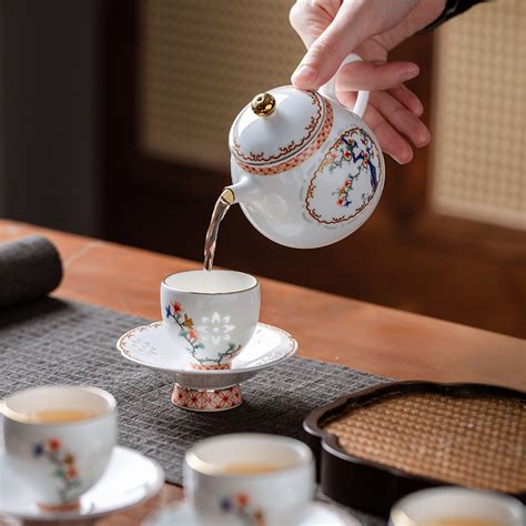 玉柏玲珑景德镇茶具套装中式白瓷器茶杯茶壶轻奢高档精致陶瓷礼盒虎窝淘