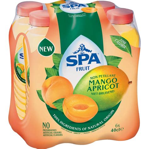 SPA Fruit Niet Bruisende Fruitlimonade Mango Abrikoos 6 X 40 Cl