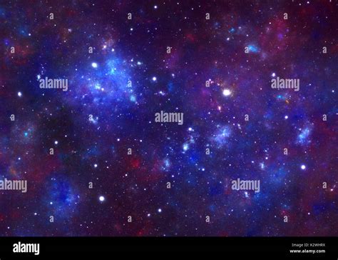 Blue space stars background Stock Photo - Alamy