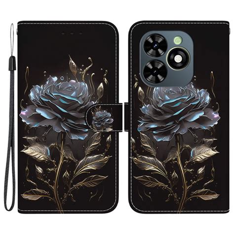 Etui z klapką do Infinix Hot i Wallet Rose czarne sklep XGSM pl