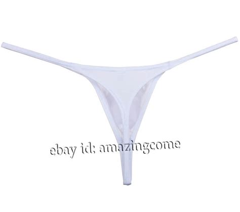 Mens Spandex Pouch Thong Underwear Elastic G String Swimwear Micro Bikini T Back EBay