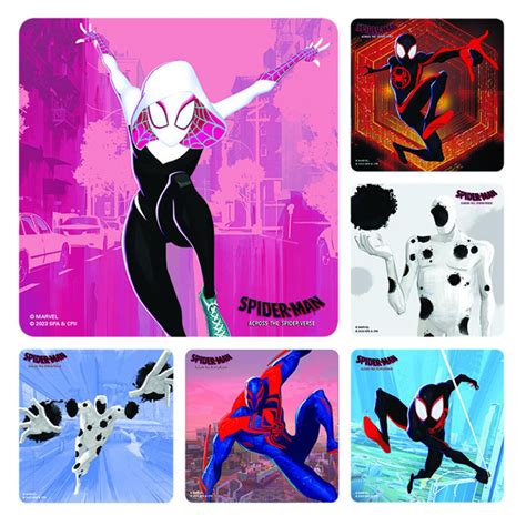 Licensed Spiderman Across Spider Verse Stickers X Party