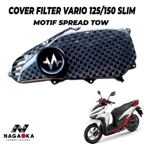 Jual COVER FILTER VARIO 125 150 SLIM TIPIS PLUS VELO CNC TUTUP SARINGAN