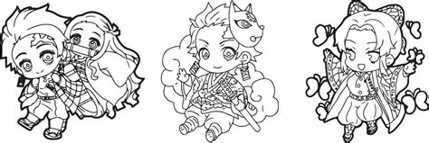 Anime Demon Slayer Hashira Line Art 27423812 Vector Art At Vecteezy
