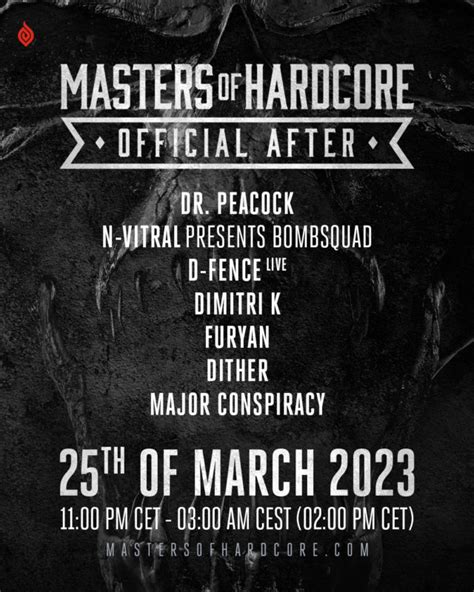 Announcement Official Masters Of Hardcore 2023 After Art Of Dance