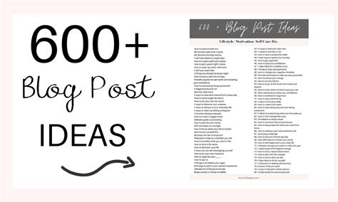 600+ Blog Post Ideas - Boss Girl Bloggers