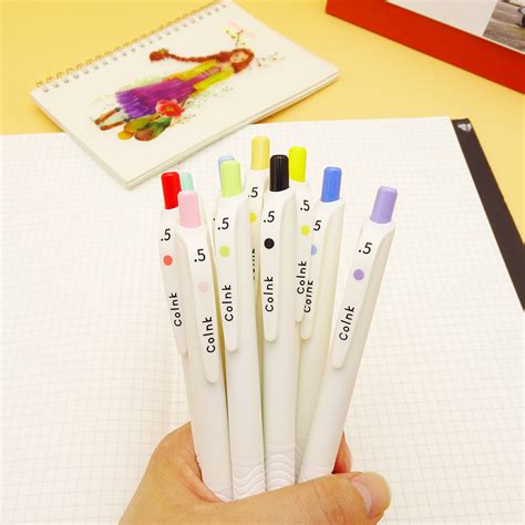 COLNK Comfort Smooth Colored Gel Pens, Fine Point 0.5mm, Retractable