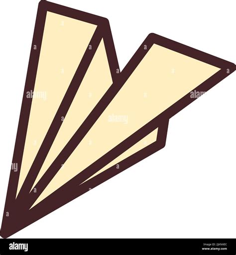 flat paper plane stock vector image art alamy