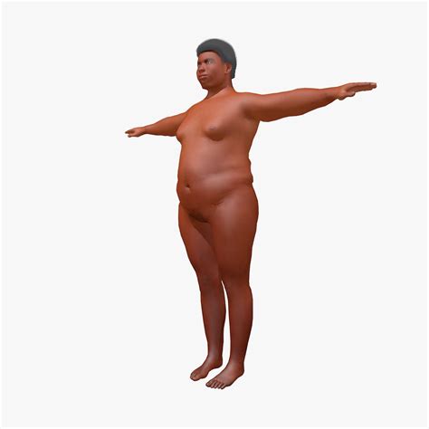 African Fat Male Nude 3D Model 10 Fbx C4d 3ds Free3D