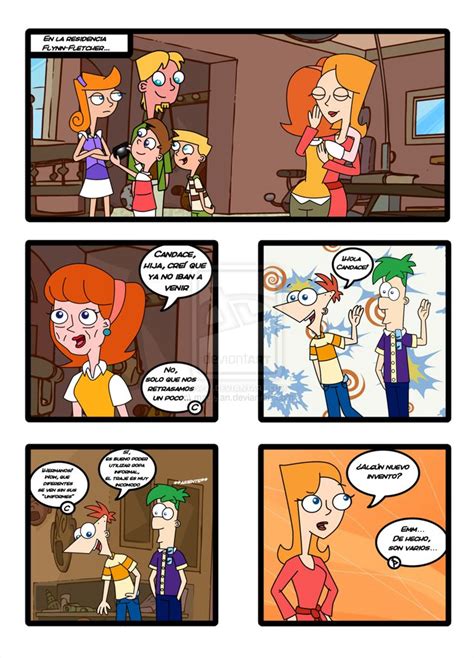 Pag 7 By On Deviantart Phineas And Ferb Comics Anime