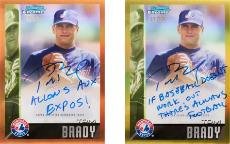 Tom Brady Finally Gets His Own Montreal Expos Rookie Baseball Card