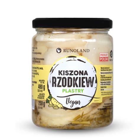 Kiszona Rzodkiew Plastry 480g Runoland Sklep Idelikatesy24 Pl