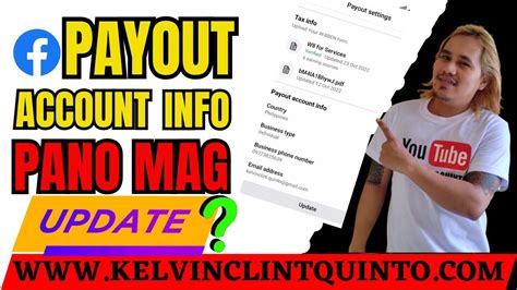 Paano Mag Update Ng Payout Account Info Sa Facebook YouTube