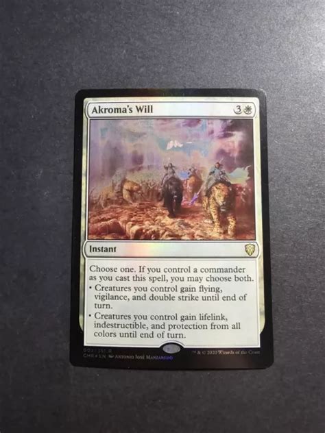 Magic The Gathering Akroma S Will Cmr Foil Neuf Eur Picclick Fr