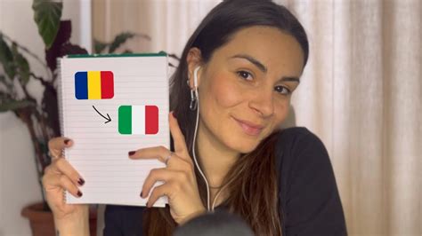 ASMR în romană Învață limba italiană în Șoapte cu mine Whispering