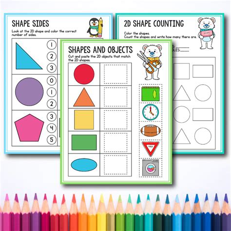 Learning Shapes Preschool Worksheet