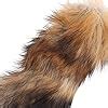 Lianxue Hot Large Fox Tail Fur Tassel Bag Tag Keychain Strap Chain New As The Pictures Shown