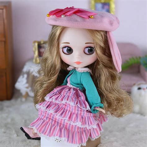 Jess Premium Custom Neo Blythe Doll With Blonde Hair White Skin Matte Cute Face This Is