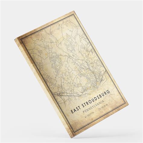 East Stroudsburg Map Print | East Stroudsburg Map | Pennsylvania Map