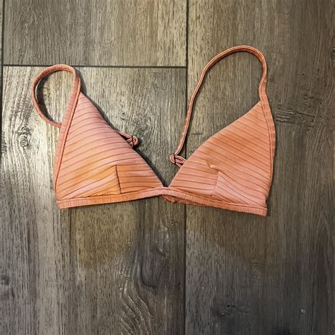 Orange Rip Curl Bikini Triangle Top Never Worn Depop