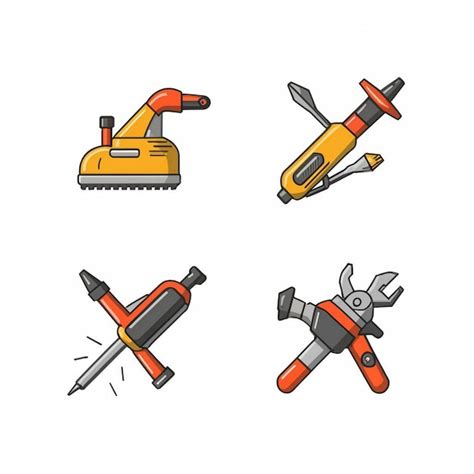 Premium Vector Power Tools Machine Vector Illustration