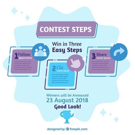 social media contest design  vector