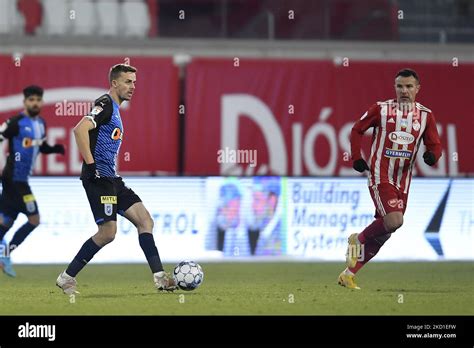 Nicusor Bancu In Action During The Romania Liga Round Football