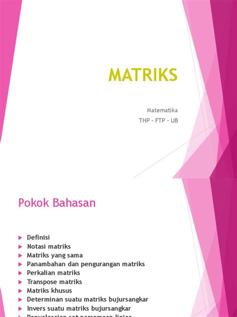 Pdf Mathematics Matriks Dokumen Tips