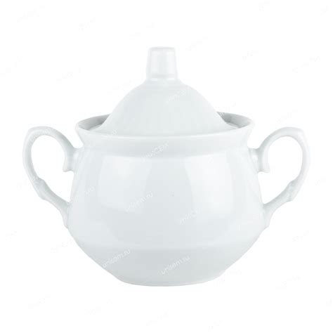 Сахарница 450мл Белая фарфор