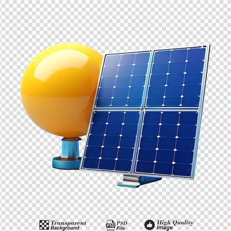 Solar Panel Isolated On Transparent Background Premium Ai Generated Psd