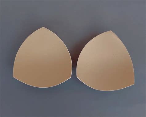 Soft Triangle Bra Pads Swimwear Inserts Removable Molded Bra Cup In Sizes Lingerie Bikini Top