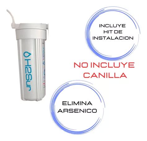 Filtro Purificador De Agua Arsenico Bajo Mesada Sin Canilla