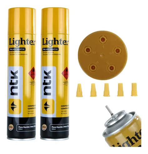 Gás Butano Para Isqueiro - Kit 2 Refil Gás Butano Para Maçarico Isqueiro 300ml Lata | MercadoLivre