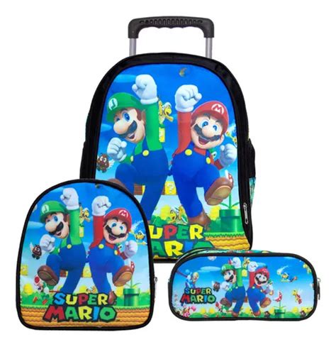 Morral Escolar Toys U Infantil Mochila Escola Escolar Super Mario