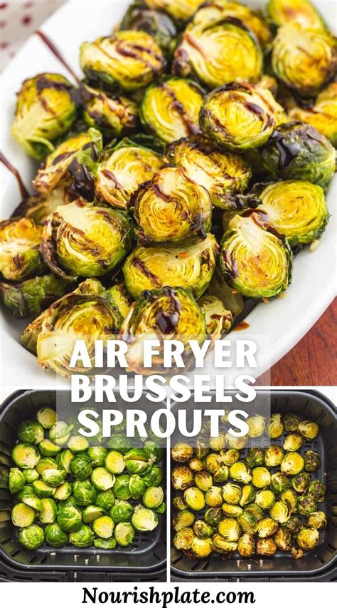 Air Fryer Brussels Sprouts Easy And Crispy Nourish Plate