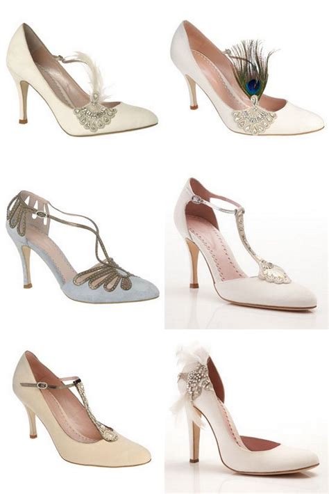 These Gorgeous Bridal Shoes Would Be Perfect For A 1920s Art Deco Great