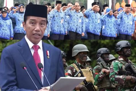 Akhirnya Presiden Jokowi Naikkan Gaji PNS TNI Atau Polri Sebesar 8