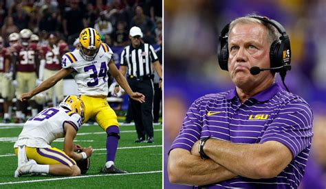 Heart Blockage Lsu Loses 24 23 On Blocked Extra Point With 00 L