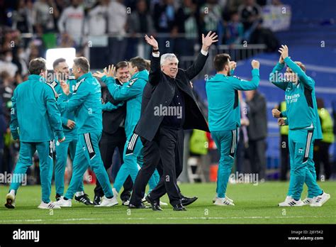 Real Madrid head coach Carlo Ancelotti during the UEFA Champions League