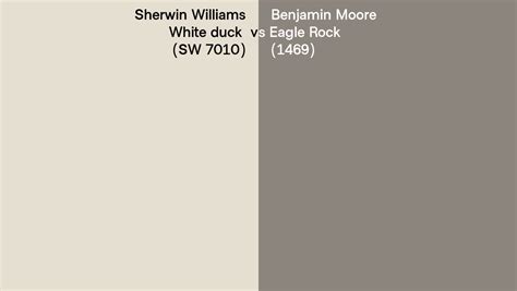 Sherwin Williams White Duck SW 7010 Vs Benjamin Moore Eagle Rock