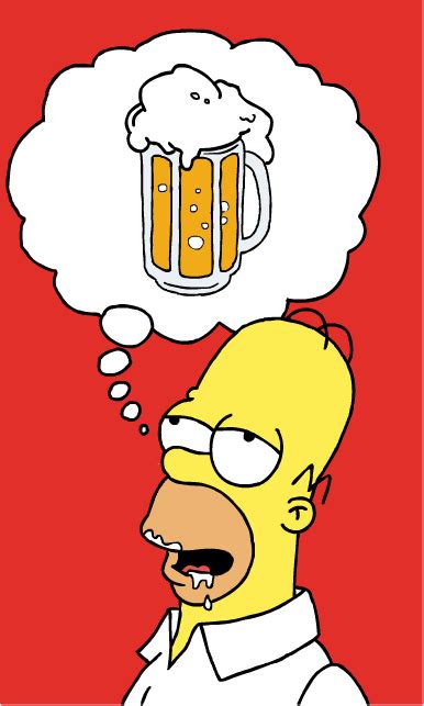 Homer Simpson By Buffman P Ster De Cerveja Cita Es De Cerveja Arte