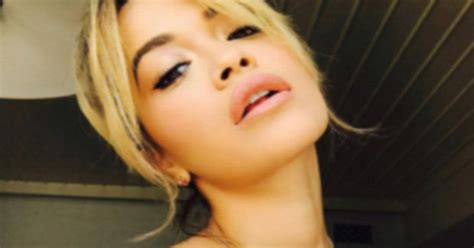 Rita Ora Strips To Sheer Lingerie For Mesh Merising Cleavage Reveal Daily Star