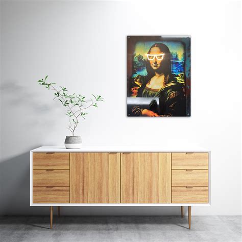 Mona Lisa Acrylic Led Wall Art 18x23 Crown Office Supplies